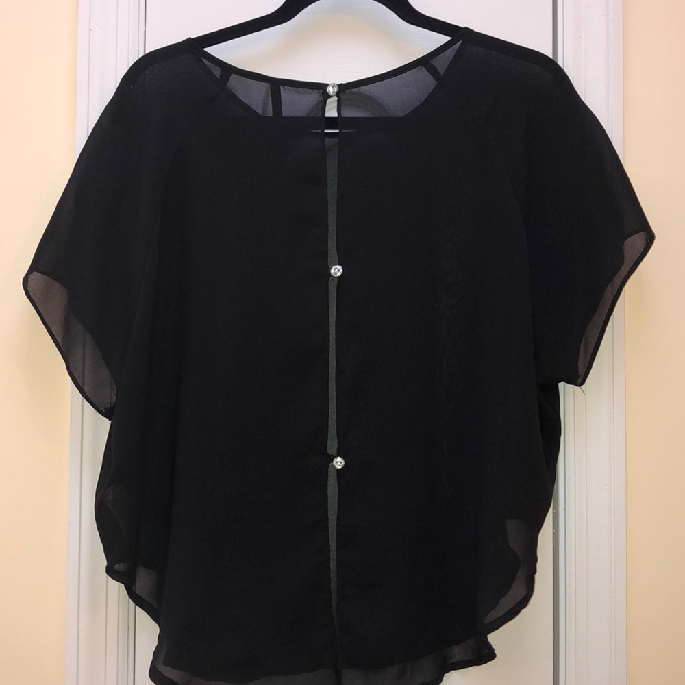 Sexy Sheer Short-sleeve Shirt